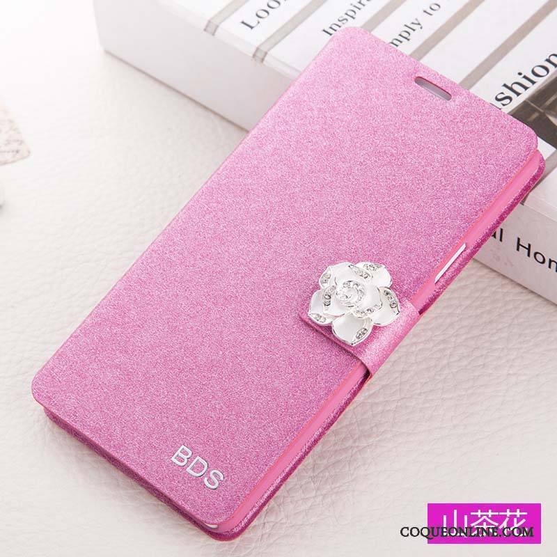 Huawei G9 Plus Étui En Cuir Protection Coque De Téléphone Rose Incassable