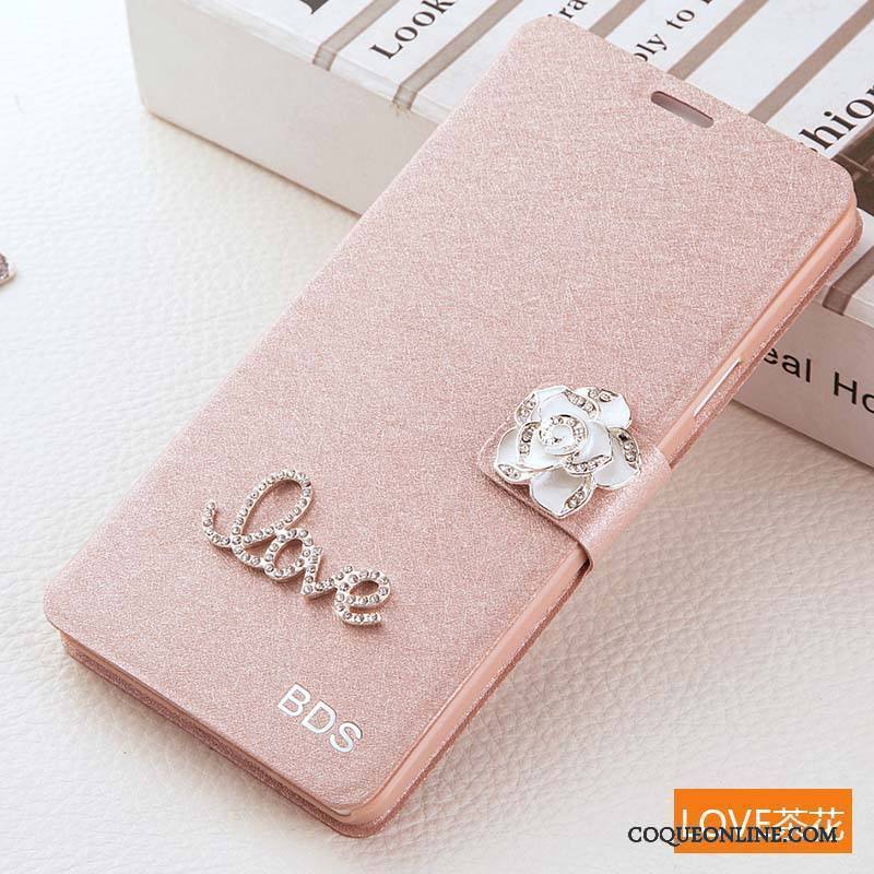 Huawei G9 Plus Étui En Cuir Protection Coque De Téléphone Rose Incassable