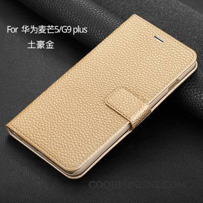 Huawei G9 Plus Étui En Cuir Protection Tout Compris Rouge Coque De Téléphone Portefeuille Clamshell