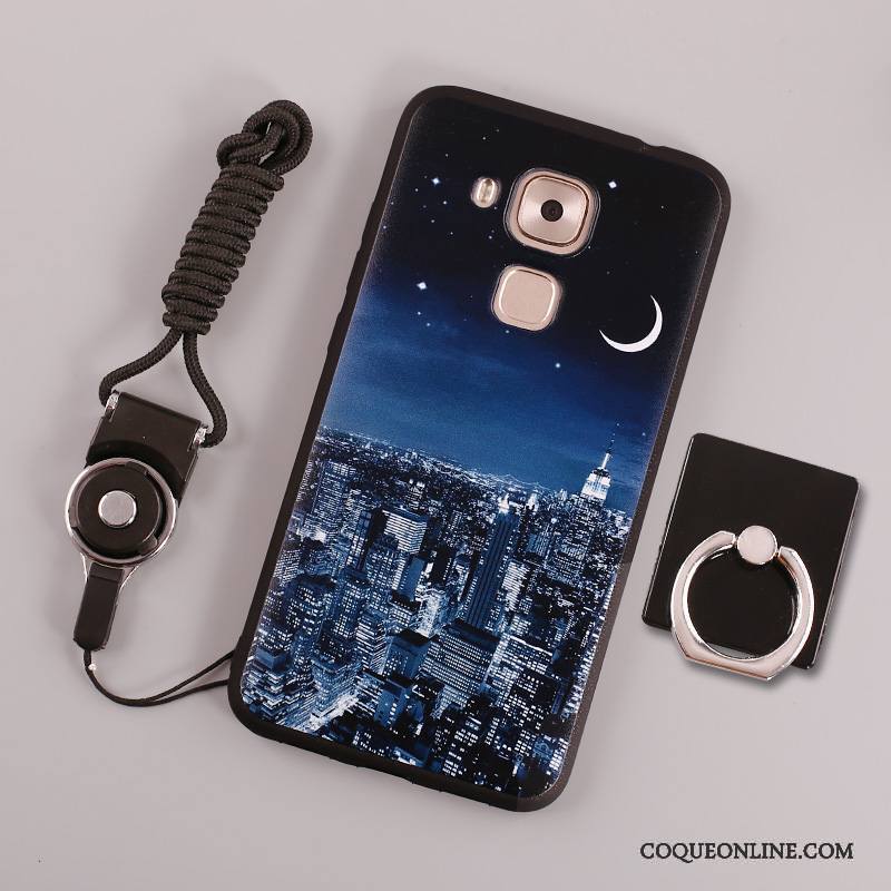 Huawei G9 Plus Étui Fluide Doux Coque De Téléphone Blanc Protection Silicone Ornements Suspendus