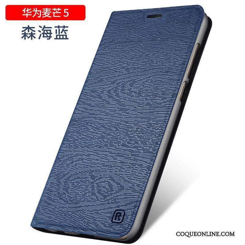 Huawei G9 Plus Étui Housse Protection Étui En Cuir Noir Incassable Coque De Téléphone