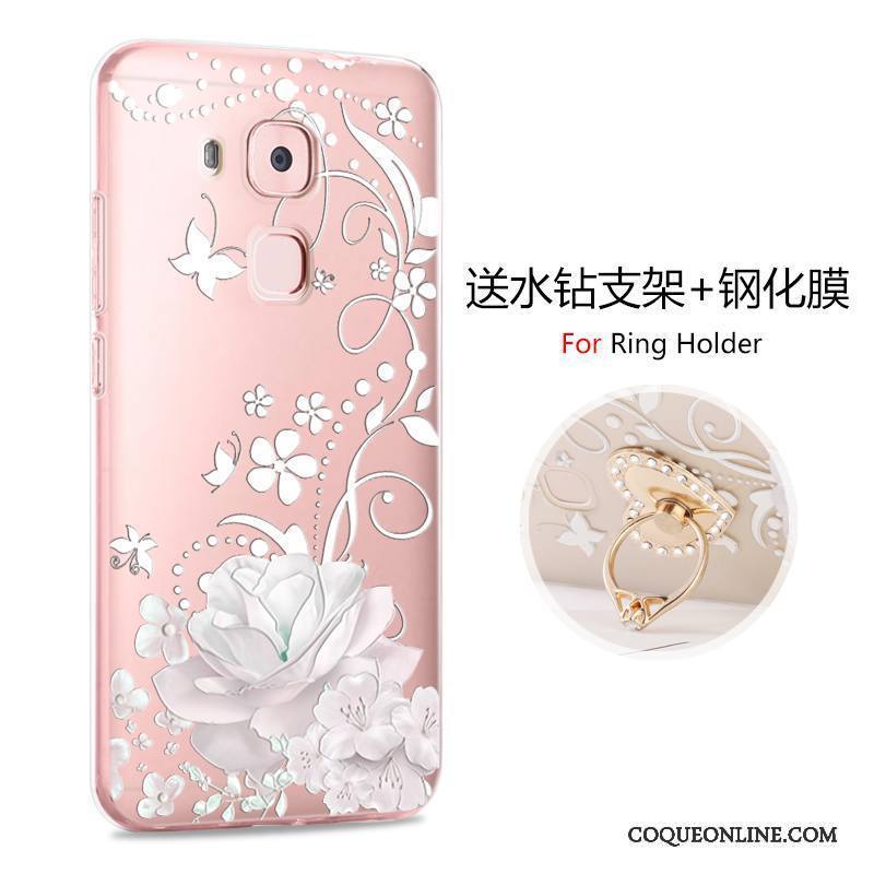 Huawei G9 Plus Étui Incassable Rose Protection Dessin Animé Coque De Téléphone Silicone