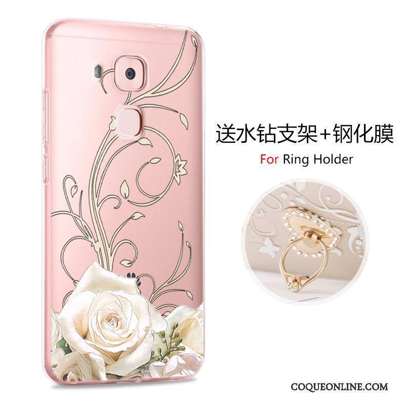 Huawei G9 Plus Étui Incassable Rose Protection Dessin Animé Coque De Téléphone Silicone