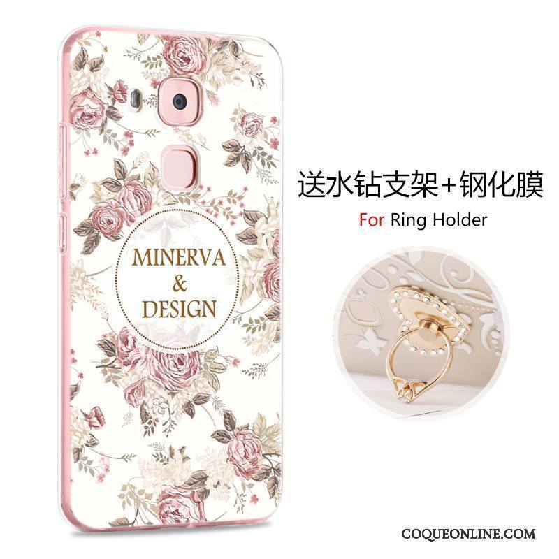 Huawei G9 Plus Étui Incassable Rose Protection Dessin Animé Coque De Téléphone Silicone