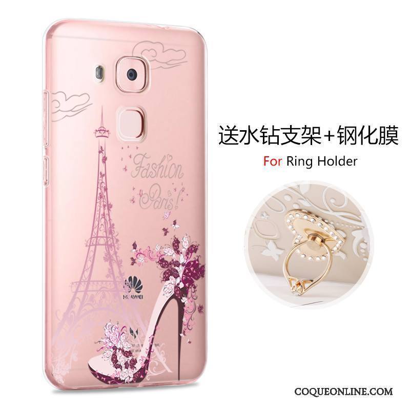 Huawei G9 Plus Étui Incassable Rose Protection Dessin Animé Coque De Téléphone Silicone