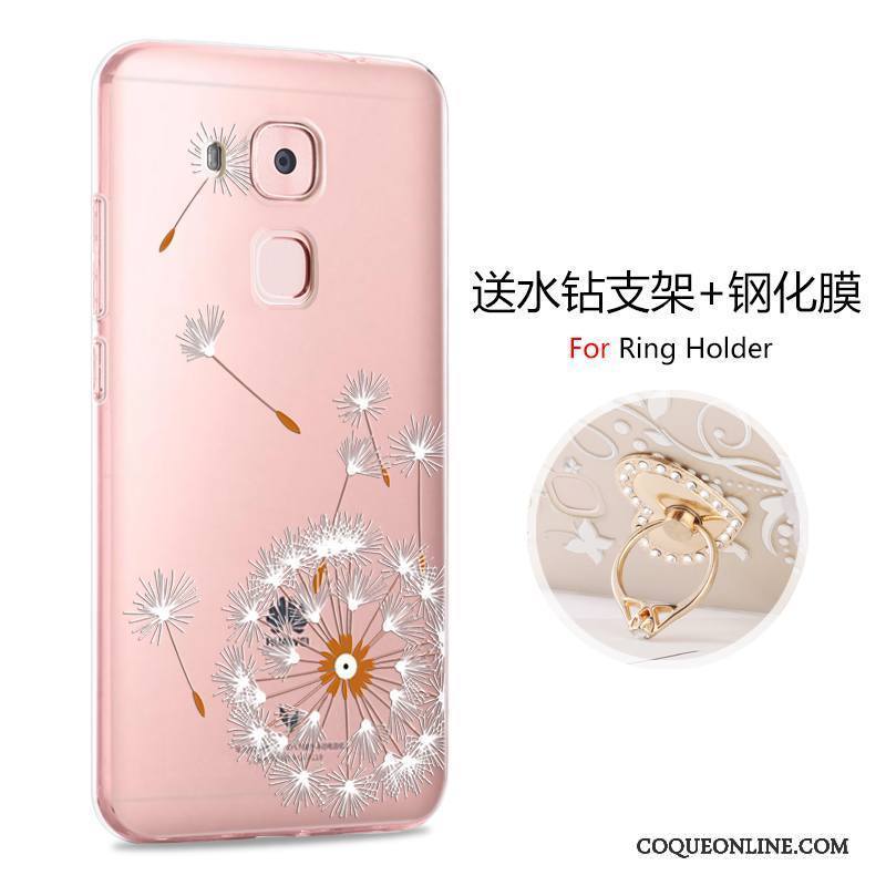 Huawei G9 Plus Étui Incassable Rose Protection Dessin Animé Coque De Téléphone Silicone