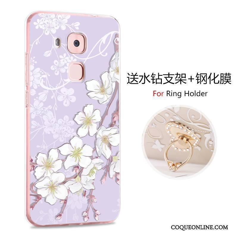 Huawei G9 Plus Étui Incassable Rose Protection Dessin Animé Coque De Téléphone Silicone