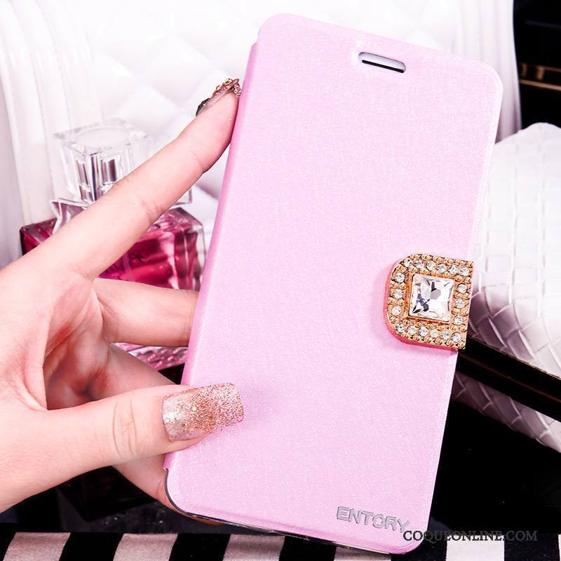 Huawei G9 Plus Étui Rose Coque De Téléphone Étui En Cuir Housse Fluide Doux