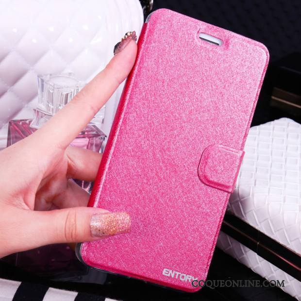 Huawei G9 Plus Étui Rose Coque De Téléphone Étui En Cuir Housse Fluide Doux