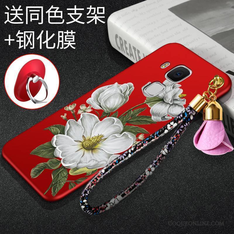 Huawei G9 Plus Étui Rouge Coque De Téléphone Silicone Incassable Fluide Doux