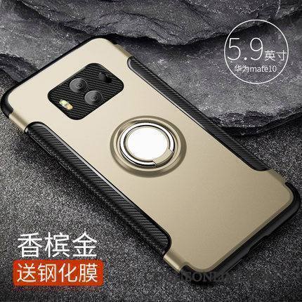 Huawei Mate 10 Anneau Coque De Téléphone Étui Silicone Armure Or Très Mince