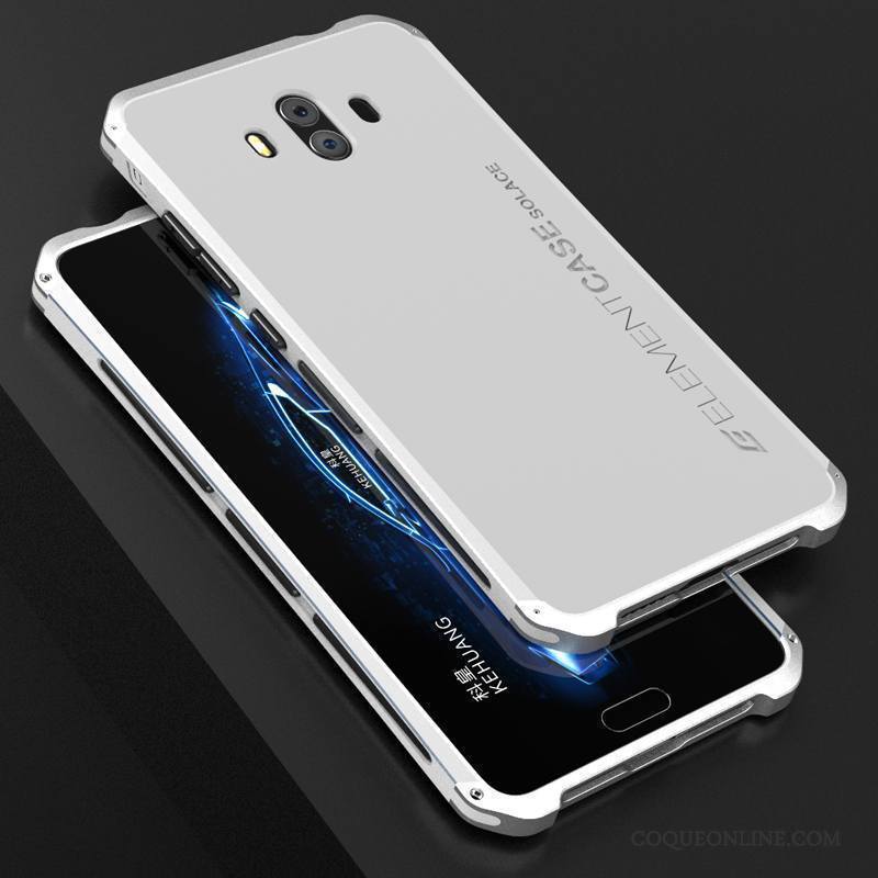 Huawei Mate 10 Coque Argent Métal Incassable Étui Téléphone Portable Personnalité Tout Compris