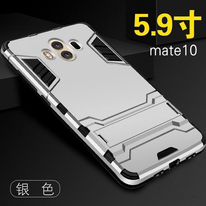 Huawei Mate 10 Coque Bleu Silicone Protection Incassable Délavé En Daim Étui Tout Compris