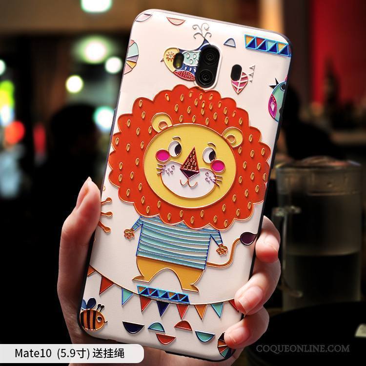 Huawei Mate 10 Coque Charmant Personnalité Étui Silicone Incassable Créatif Dessin Animé