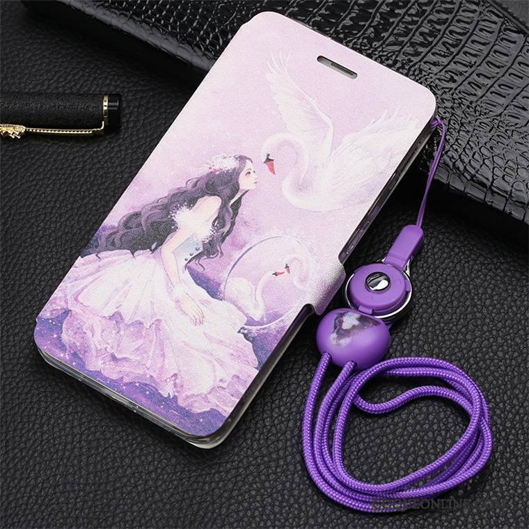 Huawei Mate 10 Coque De Téléphone Clamshell Dessin Animé Étui Gris Ornements Suspendus Incassable