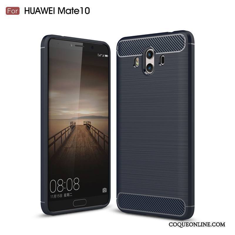 Huawei Mate 10 Coque De Téléphone Gris Fluide Doux Silicone Tout Compris Étui Incassable