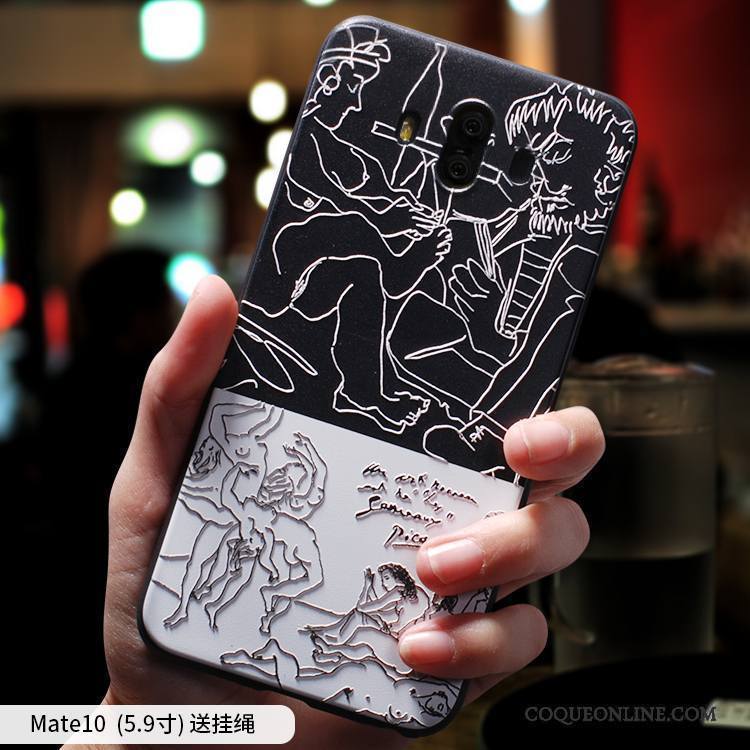 Huawei Mate 10 Coque De Téléphone Incassable Créatif Multicolore Étui Tout Compris Personnalité