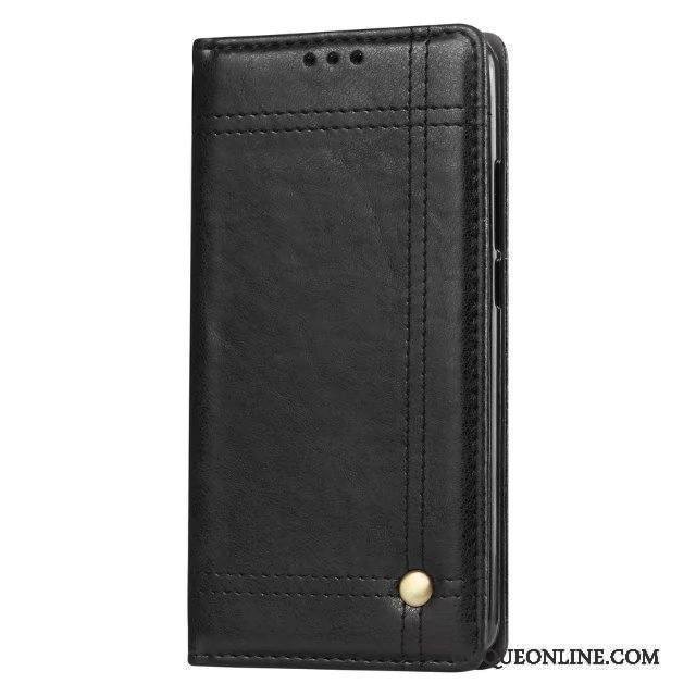 Huawei Mate 10 Coque De Téléphone Noir Carte Étui En Cuir Téléphone Portable Protection Housse