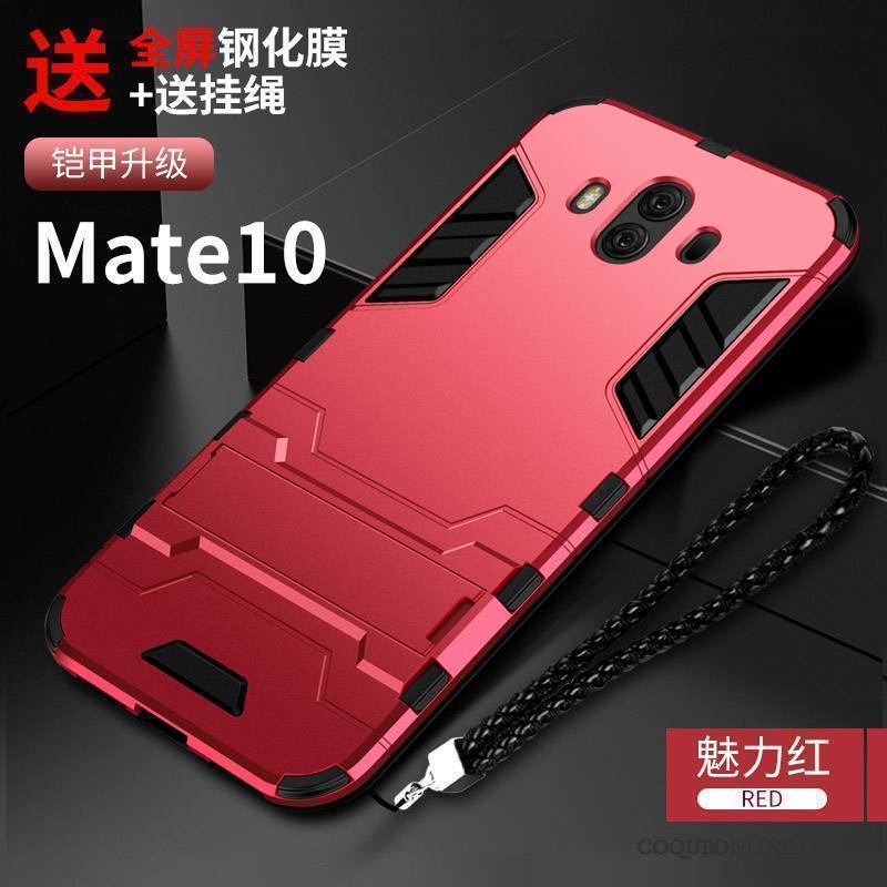 Huawei Mate 10 Coque De Téléphone Tout Compris Protection Silicone Étui Noir Incassable