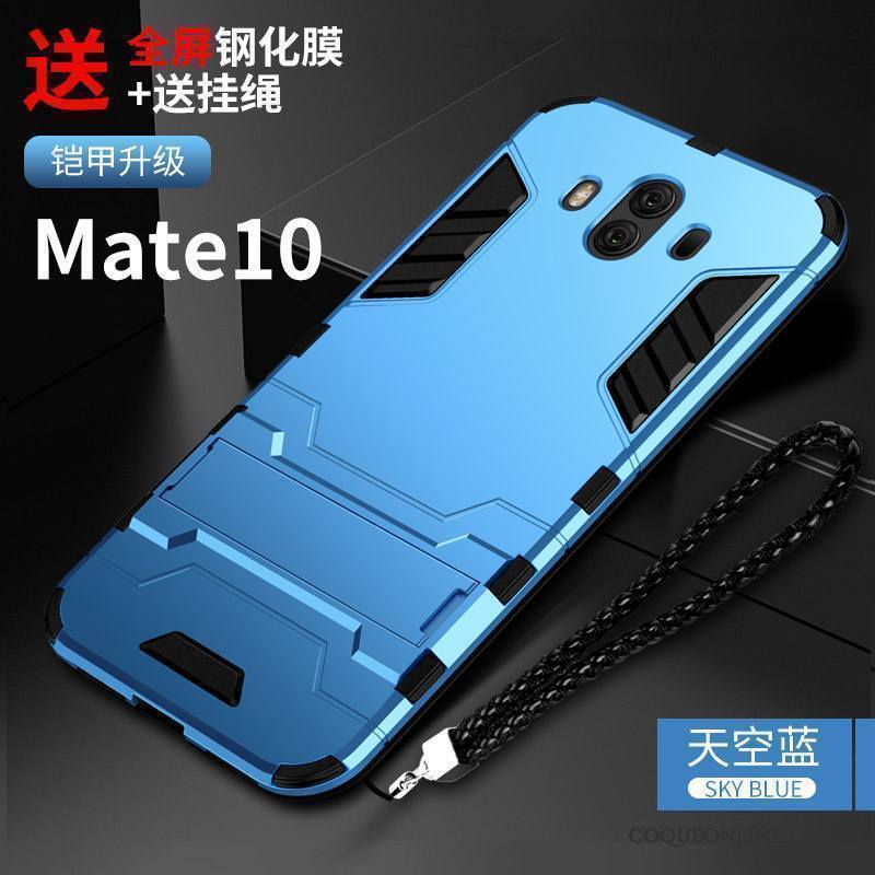 Huawei Mate 10 Coque De Téléphone Tout Compris Protection Silicone Étui Noir Incassable