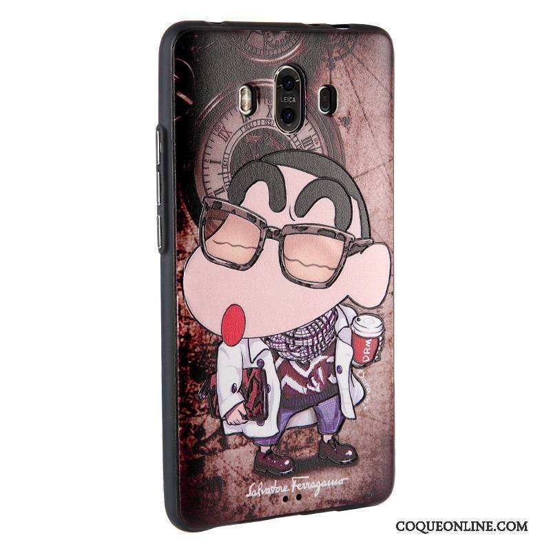 Huawei Mate 10 Coque De Téléphone Étui En Cuir Dessin Animé Peinture Gaufrage Protection Business