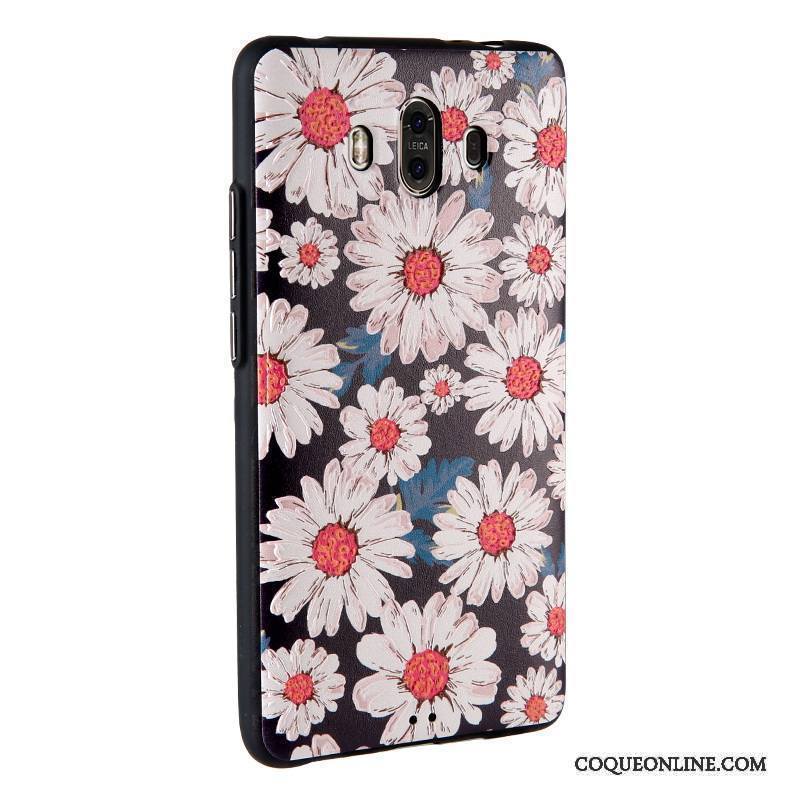 Huawei Mate 10 Coque De Téléphone Étui En Cuir Dessin Animé Peinture Gaufrage Protection Business