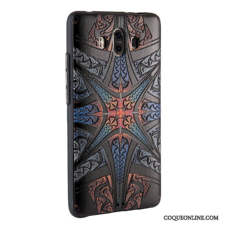 Huawei Mate 10 Coque De Téléphone Étui En Cuir Dessin Animé Peinture Gaufrage Protection Business