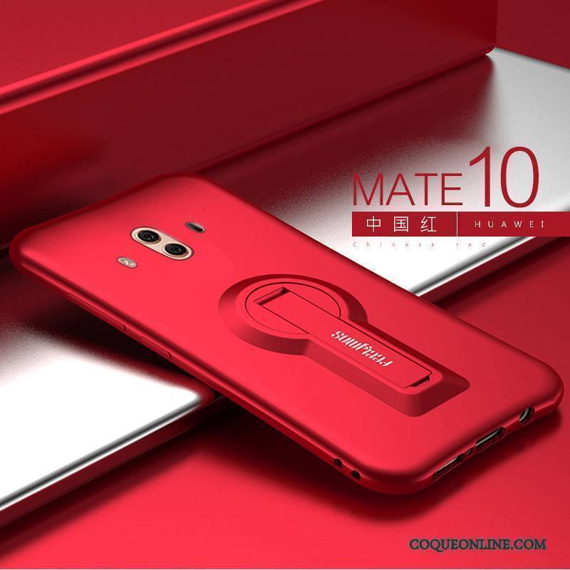 Huawei Mate 10 Coque Délavé En Daim Fluide Doux Étui Incassable Support Créatif Nouveau