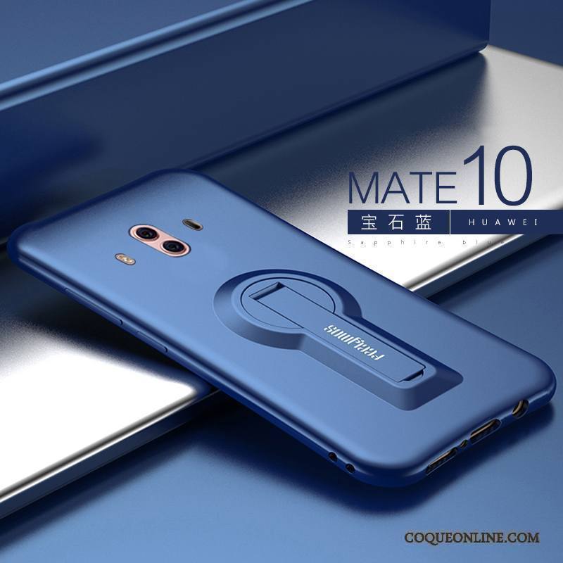 Huawei Mate 10 Coque Délavé En Daim Fluide Doux Étui Incassable Support Créatif Nouveau