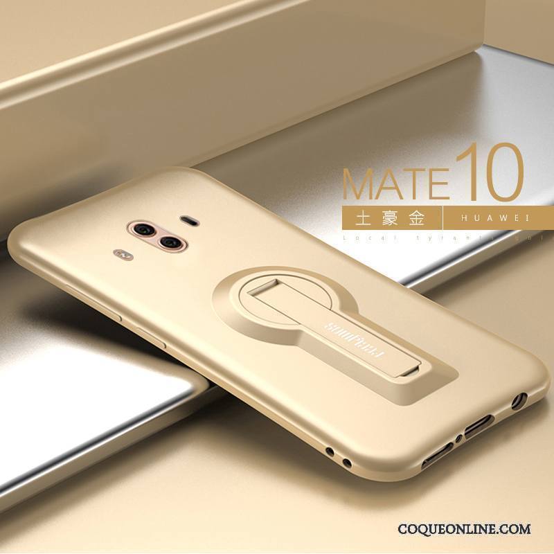 Huawei Mate 10 Coque Délavé En Daim Fluide Doux Étui Incassable Support Créatif Nouveau