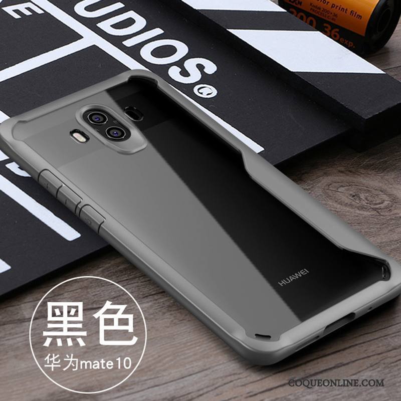 Huawei Mate 10 Coque Incassable Ballon Protection Tout Compris Noir Étui Silicone