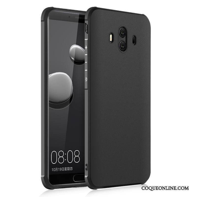 Huawei Mate 10 Coque Incassable Tendance Délavé En Daim Créatif Silicone Personnalité Noir