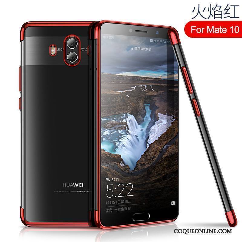Huawei Mate 10 Coque Incassable Tout Compris Silicone Étui Très Mince Fluide Doux Transparent