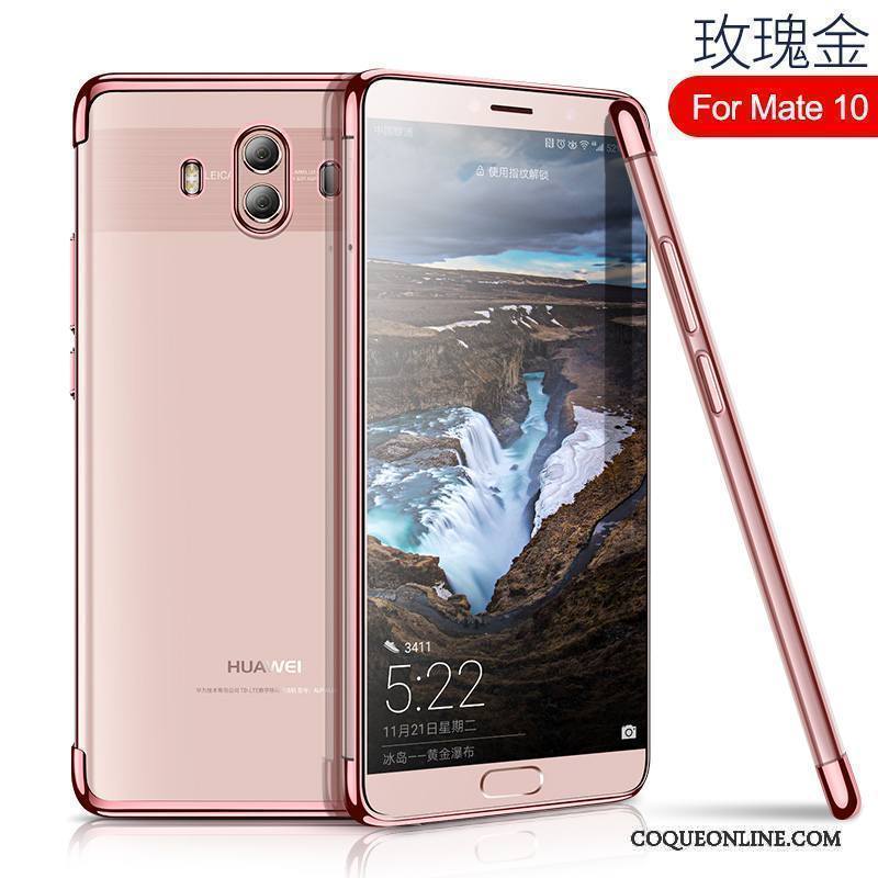 Huawei Mate 10 Coque Incassable Tout Compris Silicone Étui Très Mince Fluide Doux Transparent