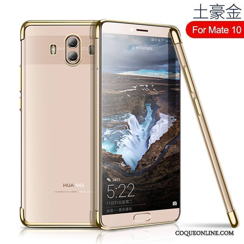 Huawei Mate 10 Coque Incassable Tout Compris Silicone Étui Très Mince Fluide Doux Transparent