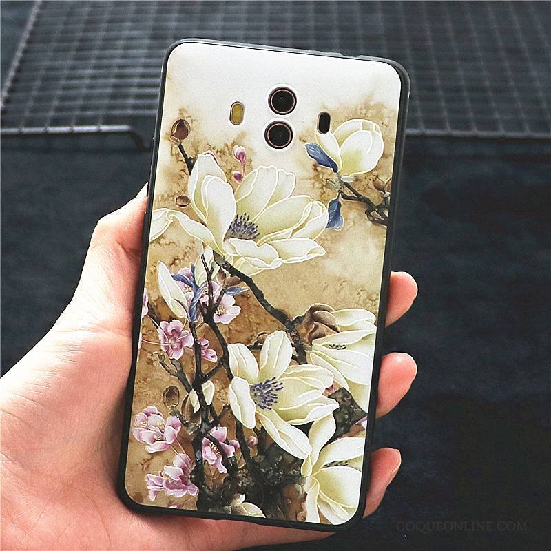 Huawei Mate 10 Coque Personnalité Fluide Doux Multicolore Incassable Étui Tendance Protection