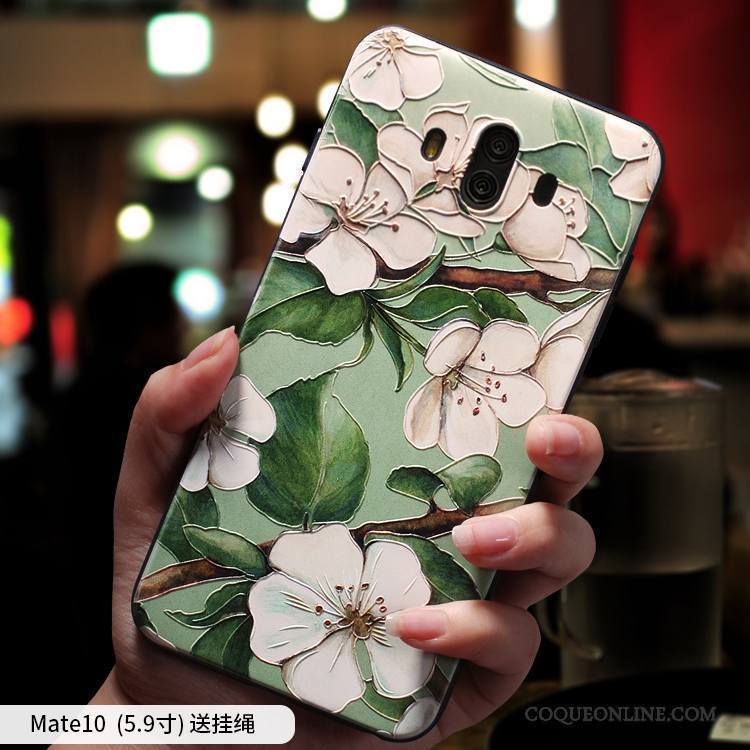 Huawei Mate 10 Coque Tendance Fluide Doux Silicone Gaufrage Incassable Créatif Étui