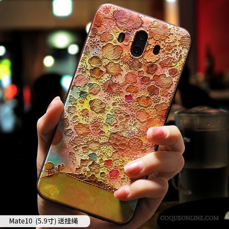 Huawei Mate 10 Coque Tout Compris Silicone Créatif Art Étui Fluide Doux Incassable