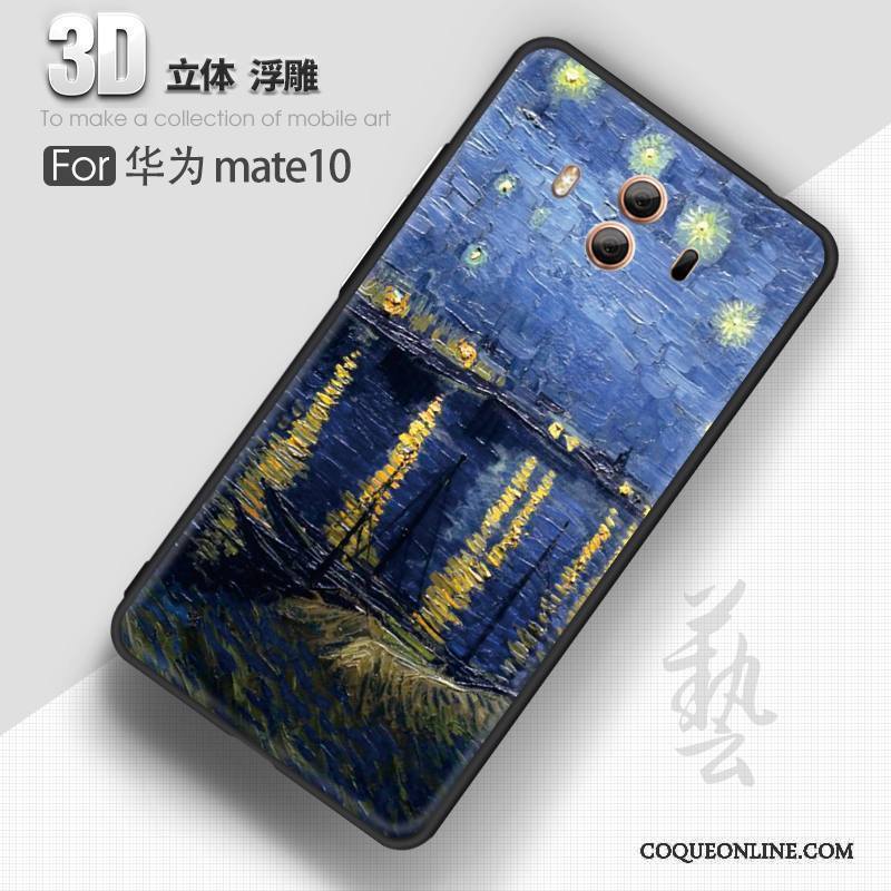 Huawei Mate 10 Gris Coque De Téléphone Très Mince Délavé En Daim Incassable Tendance Fluide Doux