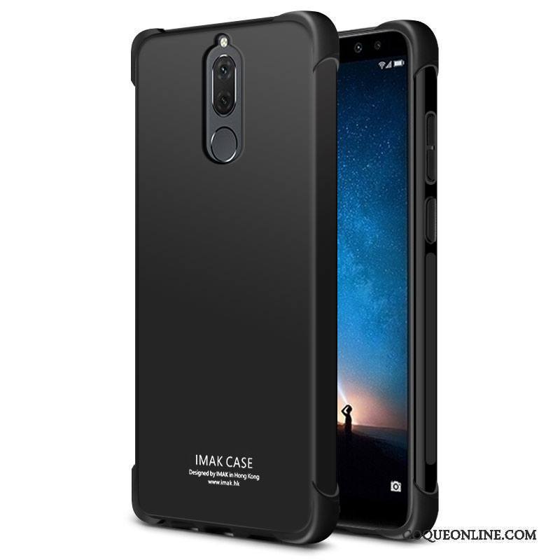 Huawei Mate 10 Lite Coque De Téléphone Étui Noir Délavé En Daim Silicone Protection Ballon