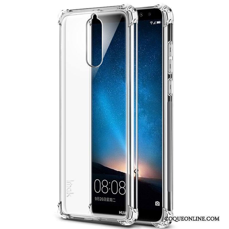 Huawei Mate 10 Lite Coque De Téléphone Étui Noir Délavé En Daim Silicone Protection Ballon