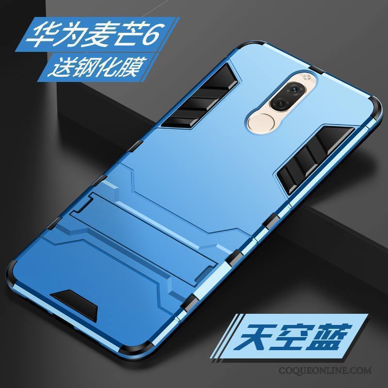 Huawei Mate 10 Lite Coque Incassable Bleu Protection Personnalité Tendance Silicone Créatif