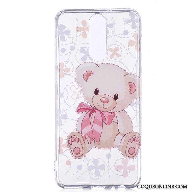 Huawei Mate 10 Lite Coque Ornements Suspendus Étui Protection Dessin Animé Rose Tout Compris Incassable