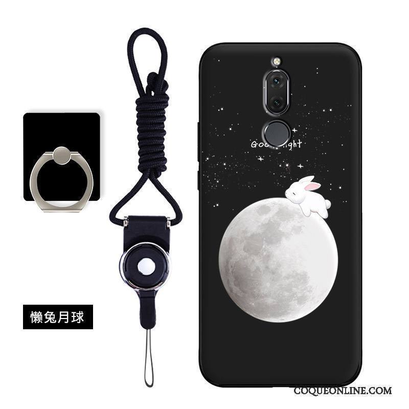 Huawei Mate 10 Lite Coque Personnalité Protection Silicone Bleu Étui Dessin Animé Incassable