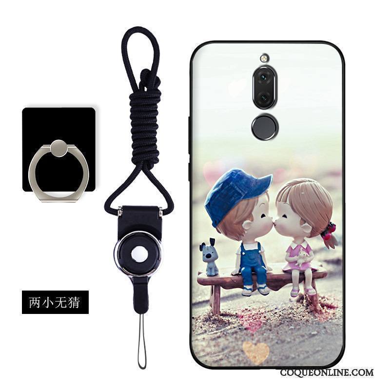 Huawei Mate 10 Lite Coque Personnalité Protection Silicone Bleu Étui Dessin Animé Incassable