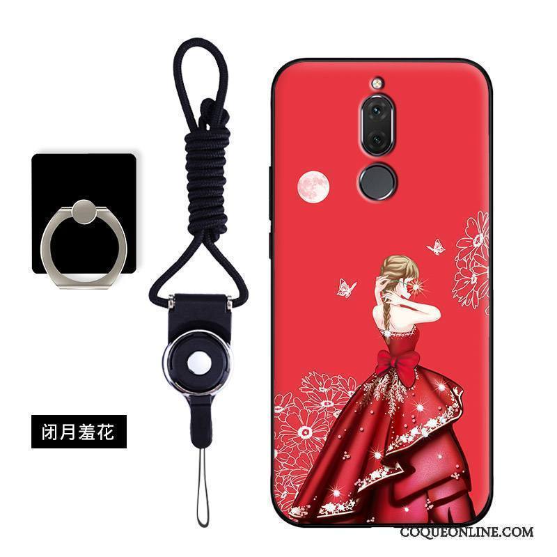 Huawei Mate 10 Lite Coque Personnalité Protection Silicone Bleu Étui Dessin Animé Incassable