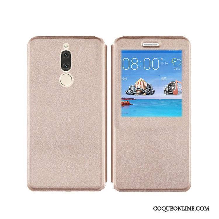 Huawei Mate 10 Lite Coque Protection Bleu Étui En Cuir Housse Fluide Doux Téléphone Portable