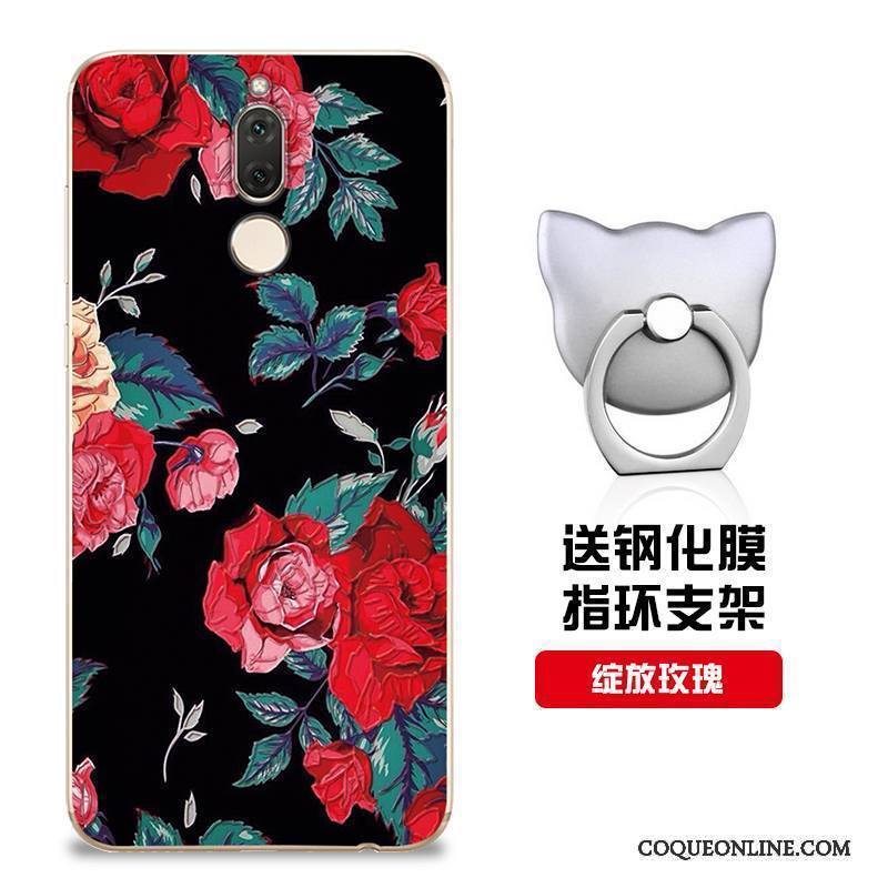 Huawei Mate 10 Lite Coque Protection Personnalisé Rose Incassable Étui Silicone Modèle