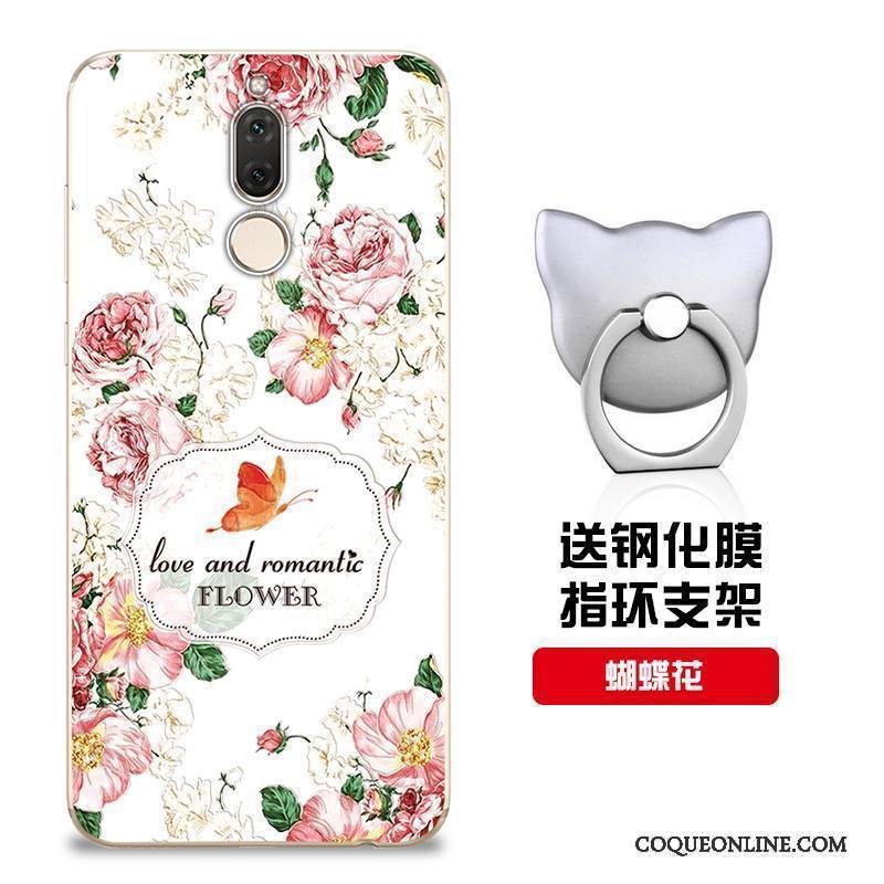 Huawei Mate 10 Lite Coque Protection Personnalisé Rose Incassable Étui Silicone Modèle