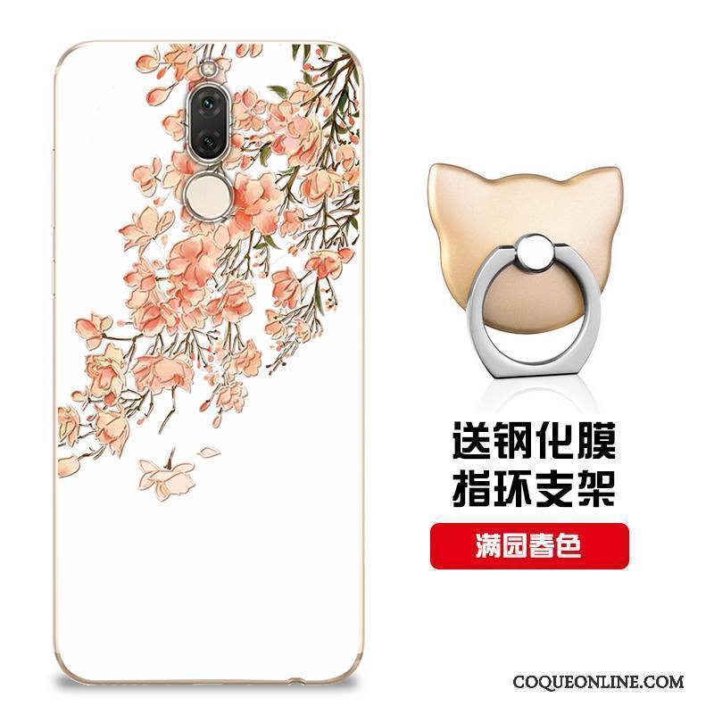 Huawei Mate 10 Lite Coque Protection Personnalisé Rose Incassable Étui Silicone Modèle